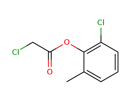 Molecular Structure of 1440-83-1 (chloro-acetic acid-(2-chloro-6-methyl-phenyl ester))