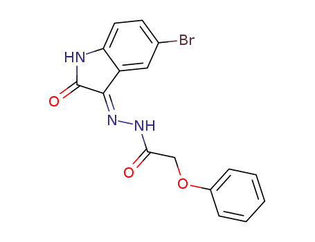 5-bromo-3-phenoxy acetyl hydrazono-2-indolinone