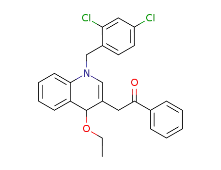 2-[4-ethoxy-1-(2,4-dichloro-benzyl)-1,4-dihydro-[3]quinolyl]-1-phenyl-ethanone