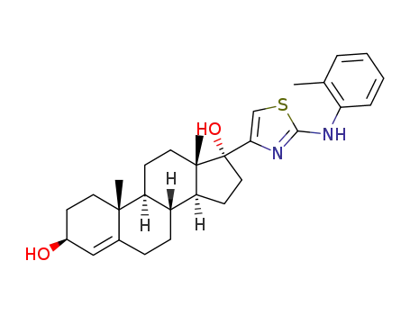 (3beta,17alpha)-17-{2-[(2-methylphenyl)amino]-1,3-thiazol-4-yl}androst-4-ene-3,17-diol