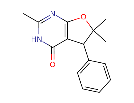 Furo[2,3-d]pyrimidin-4(3H)-one,5,6-dihydro-2,6,6-trimethyl-5-phenyl-