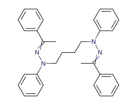 Molecular Structure of 21219-01-2 (N,N-diphenyl-N,N-bis(1-phenylethylideneamino)butane-1,4-diamine)