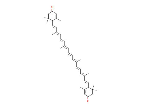 Molecular Structure of 28840-14-4 (e,e-Carotene-3,3'-dione)
