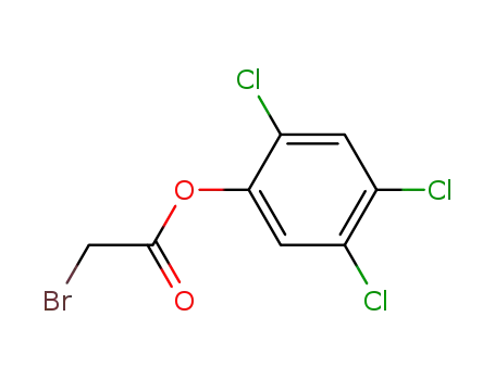 Molecular Structure of 21122-12-3 (Acetic acid, bromo-, 2,4,5-trichlorophenyl ester)