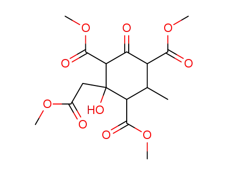 2-hydroxy-2-methoxycarbonylmethyl-4-methyl-6-oxo-cyclohexane-1,3,5-tricarboxylic acid trimethyl ester