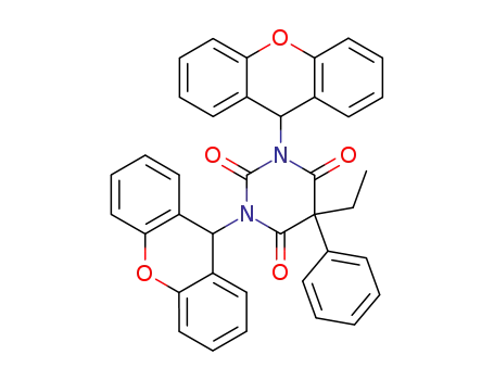 5-ethyl-5-phenyl-1,3-di-xanthen-9-yl-pyrimidine-2,4,6-trione