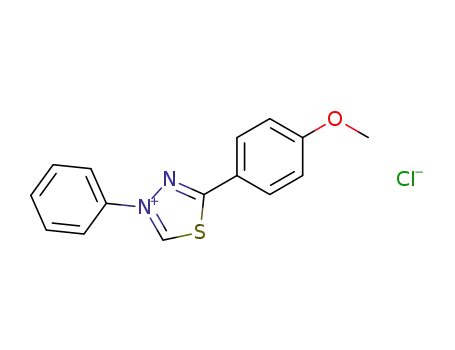 1,3,4-Thiadiazolium, 5-(4-methoxyphenyl)-3-phenyl-, chloride
