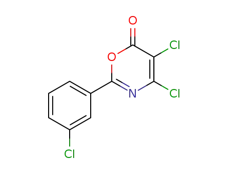 6H-1,3-Oxazin-6-one, 4,5-dichloro-2-(3-chlorophenyl)-