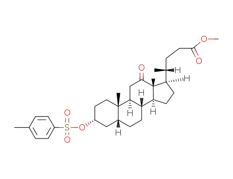 12-oxo-3α-(toluene-4-sulfonyloxy)-5β-cholan-24-oic acid methyl ester