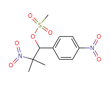 Molecular Structure of 57187-17-4 (Benzenemethanol, a-(1-methyl-1-nitroethyl)-4-nitro-, methanesulfonate)