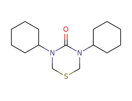 Molecular Structure of 36744-15-7 (3,5-dicyclohexyl-[1,3,5]thiadiazinan-4-one)