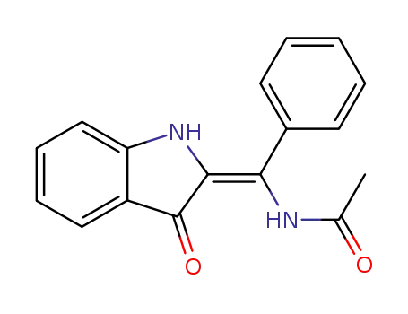 2-(α-acetylaminophenylmethylene)-3-indolinone