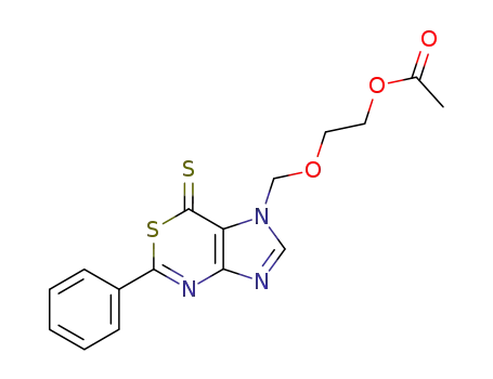 1-(2-Acetoxyethoxymethyl)-5-phenylimidazo<4,5-d><1,3>thiazine-7(1H)-thione