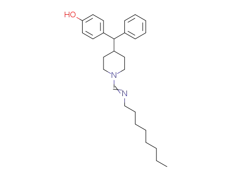 4-<(4-hydroxyphenyl)phenylmethyl>-1-<(octylimino)methyl>piperidine