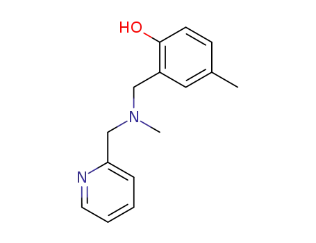 4-Methyl-2-<<N-methyl-N-(2-pyridylmethyl)amino>methyl>phenol