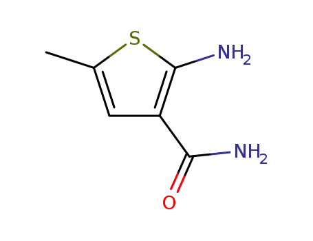 Molecular Structure of 51486-03-4 (2-AMINO-5-METHYL-3-THIOPHENECARBOXAMIDE)