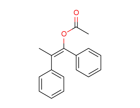 Benzenemethanol, a-(1-phenylethylidene)-, acetate, (E)-