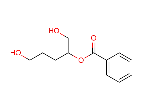 Molecular Structure of 129957-03-5 (Benzoic acid 4-hydroxy-1-hydroxymethyl-butyl ester)