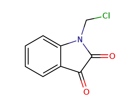 Molecular Structure of 31704-42-4 (1H-Indole-2,3-dione, 1-(chloromethyl)-)