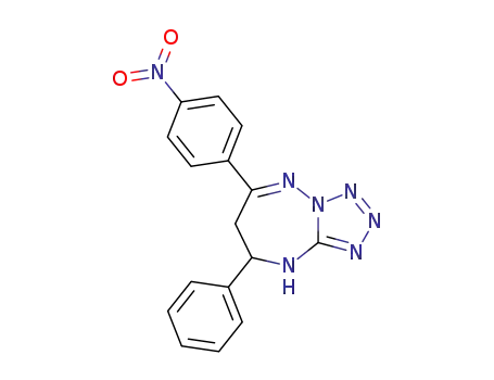 6-(4-Nitro-phenyl)-8-phenyl-8,9-dihydro-7H-tetrazolo[1,5-b][1,2,4]triazepine