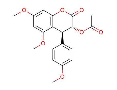 trans-3-acetoxy-5,7-dimethoxy-4-(4-methoxyphenyl)-3,4-dihydro-2H-1-benzopyran-2-one