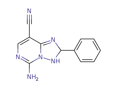 [1,2,4]Triazolo[1,5-c]pyrimidine-8-carbonitrile,
5-amino-2,3-dihydro-2-phenyl-