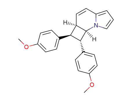 (1S,2S,2aR,7bR)-1,2-Bis-(4-methoxy-phenyl)-1,2,2a,7b-tetrahydro-7a-aza-cyclobuta[e]indene