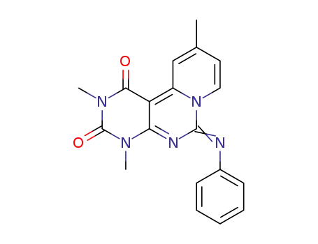 2,4,10-Trimethyl-6-(phenylimino)pyrido<1',2':3,4>pyrimido<4,5-d>pyrimidine-1,3(2H,4H)-dione