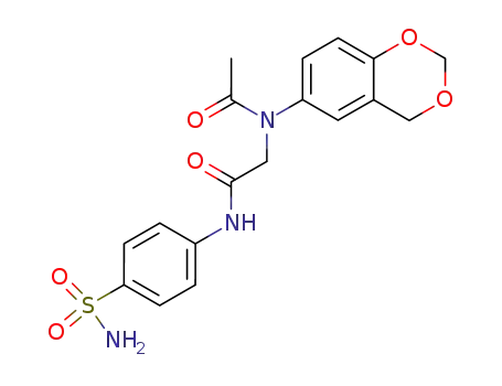 2-[Acetyl-(4H-benzo[1,3]dioxin-6-yl)-amino]-N-(4-sulfamoyl-phenyl)-acetamide
