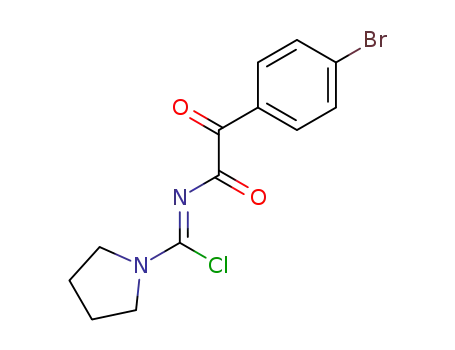 1-Pyrrolidinecarboximidoyl chloride, N-[(4-bromophenyl)oxoacetyl]-