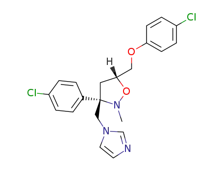 Isoxazolidine,
5-[(4-chlorophenoxy)methyl]-3-(4-chlorophenyl)-3-(1H-imidazol-1-ylmeth
yl)-2-methyl-, trans-