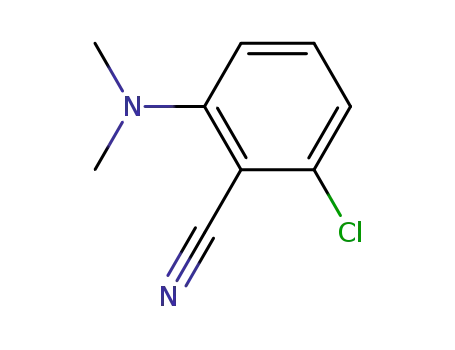 Molecular Structure of 20925-99-9 (3-chloro-2-cyano-N,N-dimethylaniline)