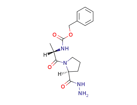 Molecular Structure of 75893-19-5 (L-Proline, 1-[N-[(phenylmethoxy)carbonyl]-L-alanyl]-, hydrazide)