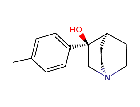 Molecular Structure of 138661-66-2 ((+/-)-3-(4-methylphenyl)-1-azabicyclo<2.2.2>octan-3-ol)