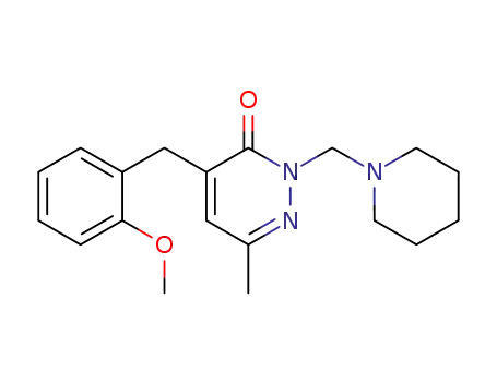 4-(2-Methoxy-benzyl)-6-methyl-2-piperidin-1-ylmethyl-2H-pyridazin-3-one