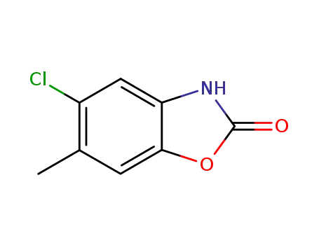 Molecular Structure of 118794-10-8 (5-CHLORO-6-METHYLBENZO[D]OXAZOL-2(3H)-ONE)