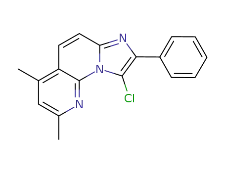 Imidazo[1,2-a][1,8]naphthyridine, 9-chloro-2,4-dimethyl-8-phenyl-