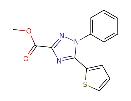 1-Phenyl-5-thiophen-2-yl-1H-[1,2,4]triazole-3-carboxylic acid methyl ester
