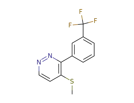 Molecular Structure of 91663-39-7 (Pyridazine, 4-(methylthio)-3-[3-(trifluoromethyl)phenyl]-)