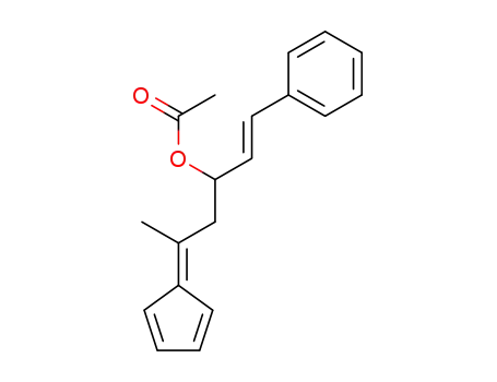 1-Hexen-3-ol, 5-(2,4-cyclopentadien-1-ylidene)-1-phenyl-, acetate