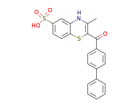 2-(Biphenyl-4-carbonyl)-3-methyl-4H-benzo[1,4]thiazine-6-sulfonic acid