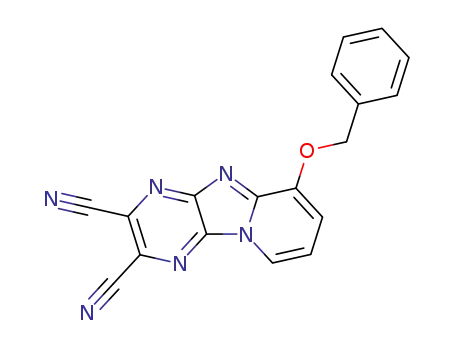 8-Benzyloxy-1,4,4b,9-tetraaza-fluorene-2,3-dicarbonitrile