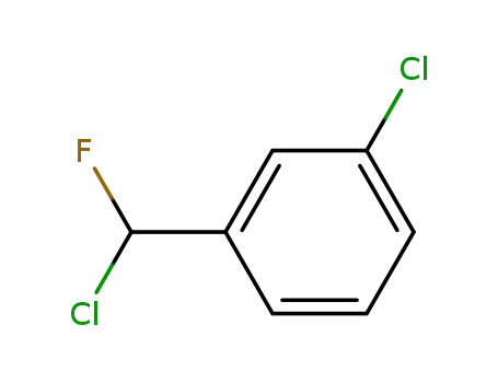 Molecular Structure of 113399-26-1 (Benzene, 1-chloro-3-(chlorofluoromethyl)-)