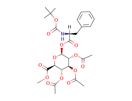 methyl 2,3,4-tri-O-acetyl-1-O-<N-(tert-butoxycarbonyl)-L-phenylalanyl>-β-D-glucopyranuronate