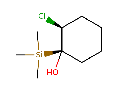 Cyclohexanol, 2-chloro-1-(trimethylsilyl)-, cis-