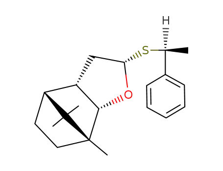 (1R,2S,4S,6S,7R)-1,10,10-Trimethyl-4-((S)-1-phenyl-ethylsulfanyl)-3-oxa-tricyclo[5.2.1.0<sup>2,6</sup>]decane