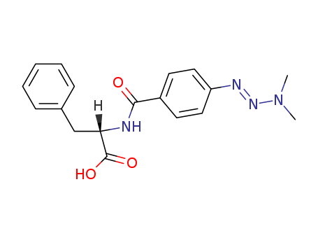N-p-((Dimethyl-3,3 triazeno-1) benzoyl) phenylalanine [French] cas  89331-39-5