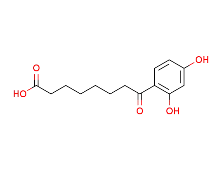 Molecular Structure of 32246-77-8 (8-(2,4-dihydroxy-phenyl)-8-oxo-octanoic acid)