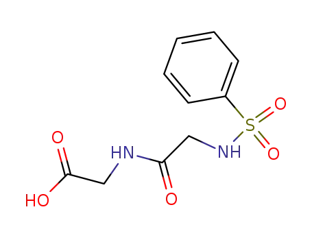 Molecular Structure of 389070-77-3 ((2-BENZENESULFONYLAMINO-ACETYLAMINO)-ACETIC ACID)