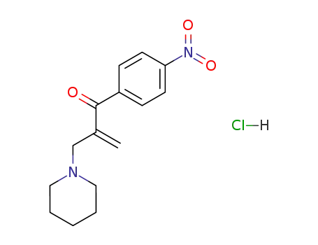1-(4-Nitrophenyl)-2-(piperidin-1-ylmethyl)prop-2-en-1-one;hydrochloride